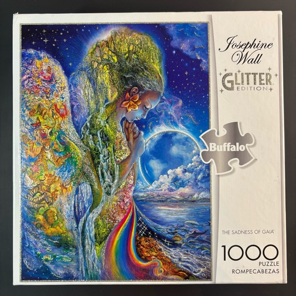 The Sadness of Gaia Glitter Edition 1000 Piece Jigsaw Puzzle by Buffalo Games - Picture 1 of 7
